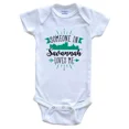 thumbnail image 1 of Baby Bodysuit BELLA CANVAS Someone In Savannah Loves Me Savannah Ga Skyline Baby Bodysuit, 1 of 3