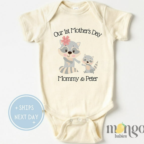 Baby Bodysuit BELLA CANVAS Our St Mother'S Day Baby Onesies Animal Baby Bodysuit Cute Natural Newborn Gift For Mommy Kids Tshirt Happy Mother'S Day Gift