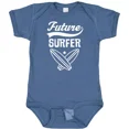 thumbnail image 1 of Baby Bodysuit BELLA CANVAS Surfing Future Surfer Baby Bodysuit Surfboard Childs Kids Cute Beach, 1 of 3