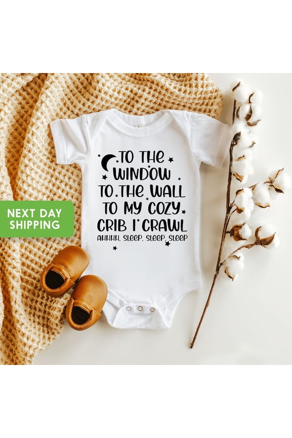 Baby Bodysuit BELLA CANVAS To The Window To The Wall Baby , Baby Shower Gift, Music Rap Funny , Baby Bodysuit, Newborn