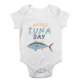 thumbnail image 1 of Baby Bodysuit BELLA CANVAS Tuna Fish Baby Grow Vest World Tuna Day Bodysuit Boys Girls Gift, 1 of 3
