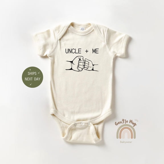 Baby Bodysuit BELLA CANVAS Uncle + Me Onesie, New Baby Gift From Uncle, Nephew Gift For Baby, 1St Time Uncle Gift For Nephew, Baby Shower Gift, Best Gift, Family Gift