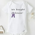 thumbnail image 1 of Baby Bodysuit BELLA CANVAS We Bought A House! Baby Onesie, Baby Shower Housewarming Gift, New Home Announcement Baby Bodysuit We Are Moving, 1 of 3