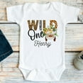 thumbnail image 1 of Baby Bodysuit BELLA CANVAS Wild One First Birthday Shirt Or Bodysuit, Zoo Birthday Shirt For Baby Boy Or Girl, Animals 1St Birthday, Safari Jungle Themed Party, 1 of 3