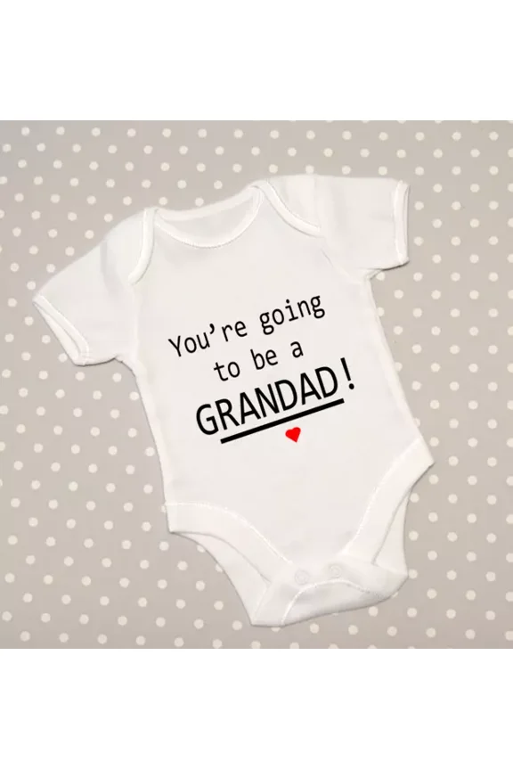 Baby Bodysuit BELLA CANVAS You'Re Going To Be A Grandad Baby Grow Announcement Pregnancy Reveal Bodysuit