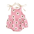 thumbnail image 1 of Baby Bodysuit Boy Girl Clothes Soft Newborn Infant Outfit for 18-24 Months Infant Girls Summer Comfortable And Breathable Bodysuits With Cute Flower Prints, 1 of 3