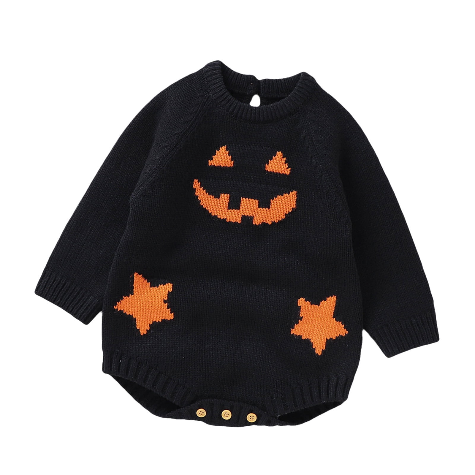 Baby Bodysuit Baby Halloween Outfit Girl Boy Pumpkin Ghost Sweatshirt