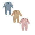 thumbnail image 1 of Baby Bodysuit Pajamas Romper Jumpsuit Breathable Long Sleeves Romper Preemie Clothes Boys 3PCS, 1 of 5
