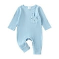 thumbnail image 1 of Baby Bodysuit Toddler Girls Boys Easter Winter Long Sleeve Jumpsuit Rabbit Ribbed Outwear Spring Autumn Clothes Toddler Baby Cotton Bodysuits Outdoor Wear, 1 of 6