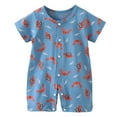thumbnail image 1 of Baby Bodysuits Unisex Bodysuit Boys Girls Clothes for 6-12 Months Preemie Baby Suit Newborn Crawling Suit Short Sleeved Thin Coat Infant And Toddler Clothing Coat, 1 of 4