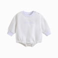 thumbnail image 1 of Baby Bodysuits Unisex Bodysuit Boys Girls Clothes Newborn Baby Girls Summer Comfortable And Breathable Bodysuits Cute Letter Print Bodysuits 6-12 Months, 1 of 7