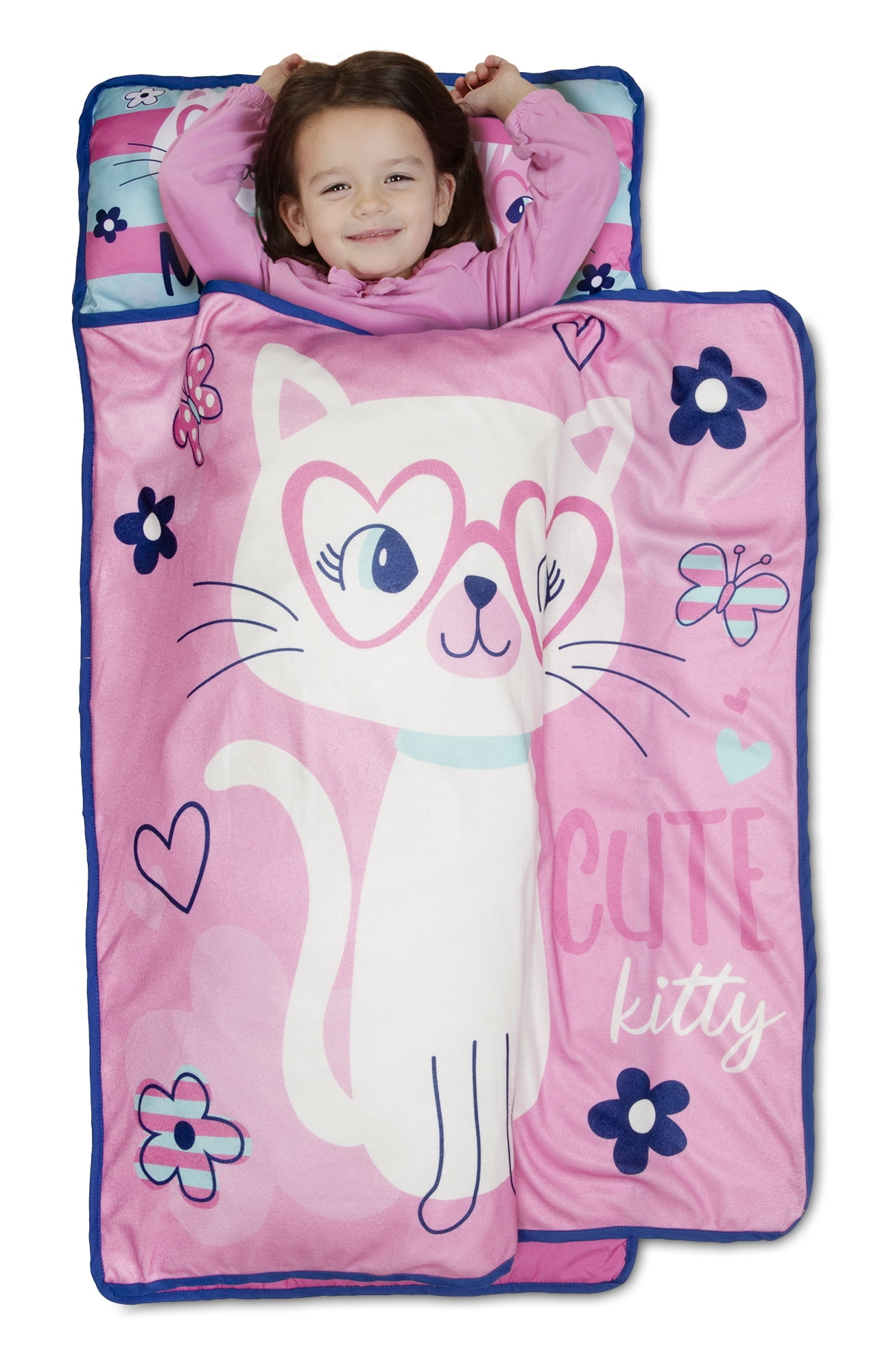 Baby Boom Cute Kitty Toddler Nap Mat, Pink