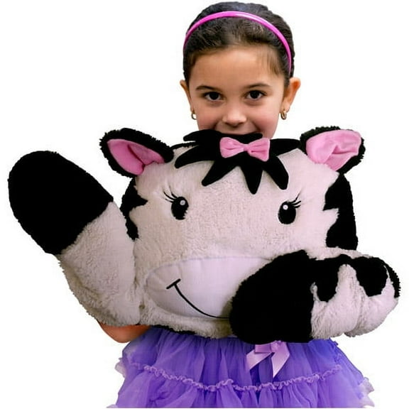 Baby Boom Zebra Pillow Puppet