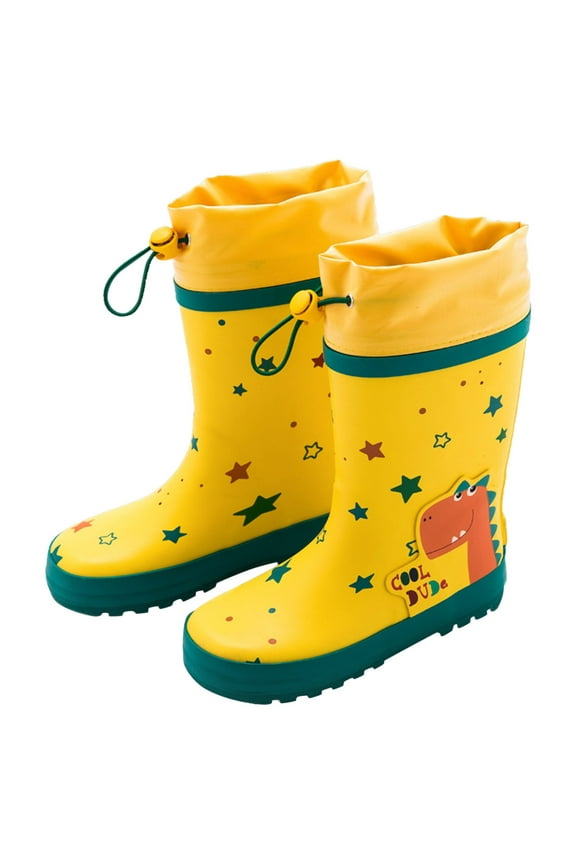 Baby Booties 6-12 Months Toddler Rain Boots, Waterproof Rubber Kids Rainboot, Girls/Boys Light Water Shoes for Muddy Park/Hiking Girls Rain Boots Size 4 Big Kids