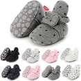 thumbnail image 1 of Baby Booties Infant Newborn Boys Girls Slippers Warm Crib Sock Shoes Indoor First Walker Prewalker, 1 of 7