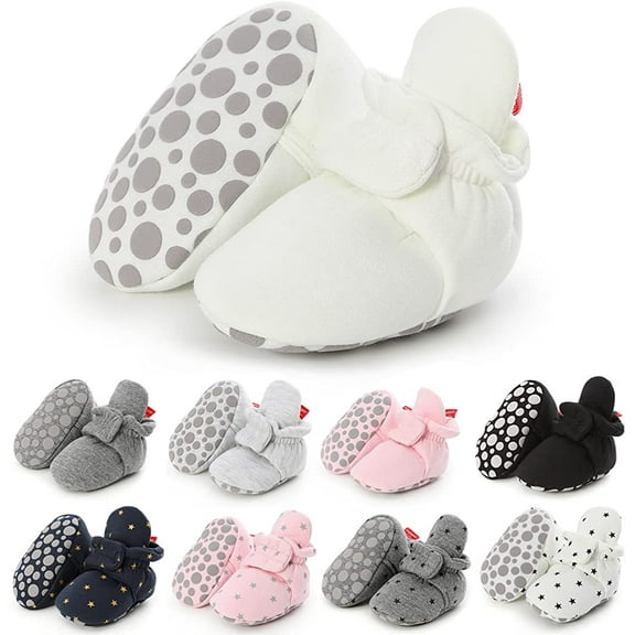 Baby Booties Infant Newborn Boys Girls Slippers Warm Crib Sock Shoes Indoor First Walker Prewalker