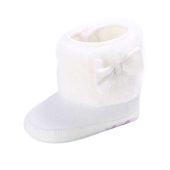 Baby Booties, Newborn Baby Booties Non-Slip Warm Cozy Baby Slippers Toddler Boys Girls Infant Winter Cozy Socks Shoes Easy On and Off Snap Boots Crib Warm Shoe First Walker Birthday Shower