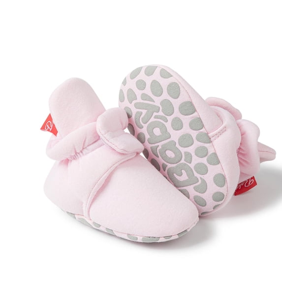 Baby Booties, Newborn Baby Booties Non-Slip Warm Cozy Baby Slippers Toddler Boys Girls Infant Winter Cozy Socks Shoes Easy On and Off Snap Boots Crib Warm Shoe First Walker Birthday Shower