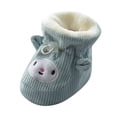 thumbnail image 1 of Baby Boots Children Floor Cotton Plus Velvet Thick Warm Soft Soles Cute Shoes For Boys Girls Size 12-18 Months, 1 of 7