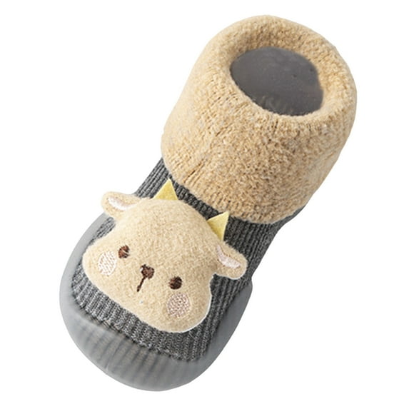Baby Boots Comfortable Soft Sole Flat Fashion Cute Cartoon Shoes For Boys Girls Size 11-16 Months