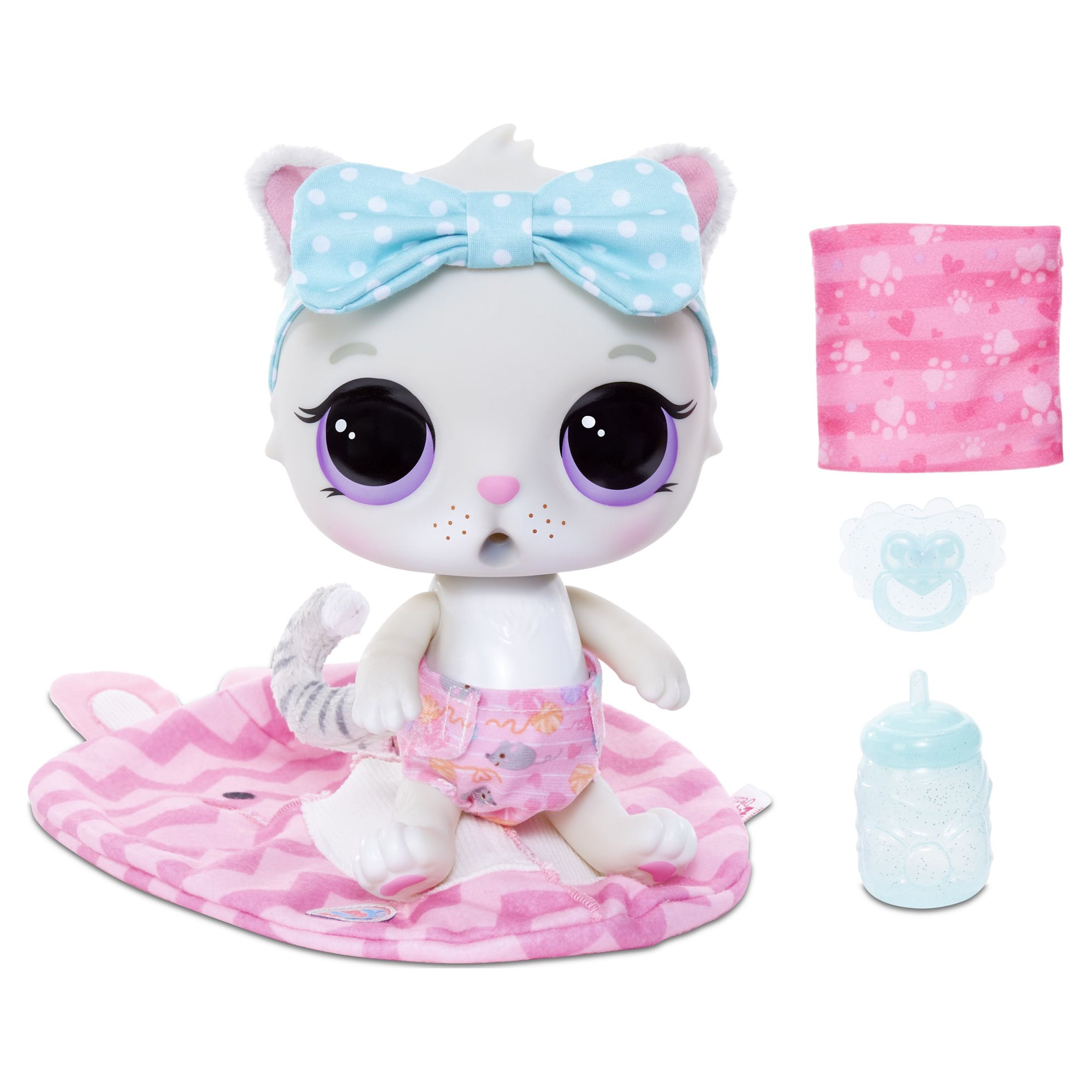 Baby Born 12" Surprise Cuddle Baby Pet Kitty Really Drinks & Pees Plush Toy - image 1 of 6
