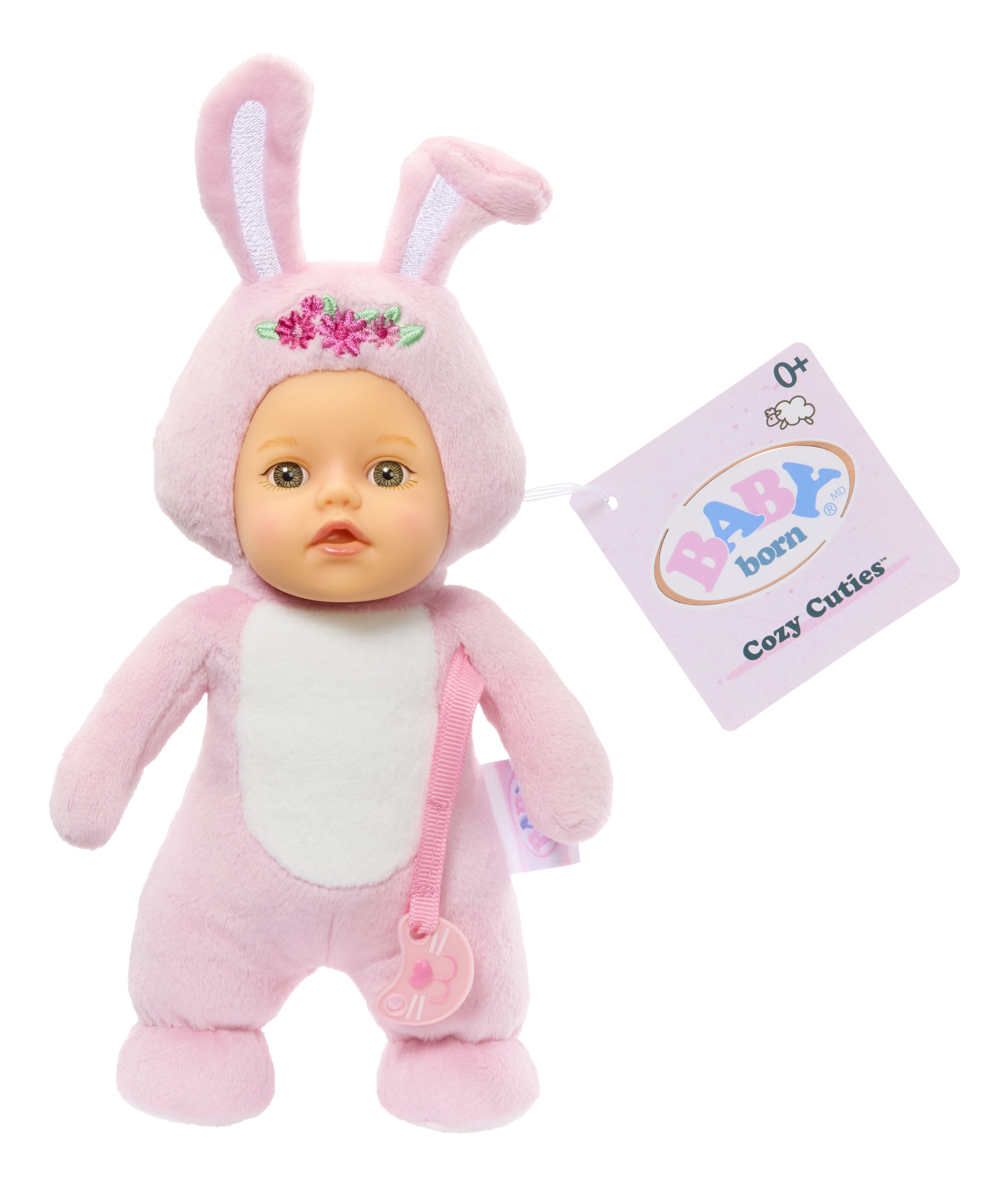 Baby Born Cozy Cuties Soft Baby Doll - Bunny with Gray Eyes, Plush for Newborns Ages 0 & up