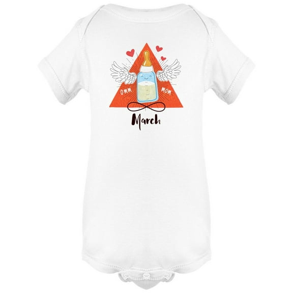 Baby Born In March  Bodysuit Infant -Image by Shutterstock,  Newborn