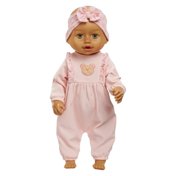 Baby Born Learn to Walk Baby Doll Olivia - Gray-Green Eyes, Realistic Features, Kids Ages 3+, Walks, Crawls, Sits & Kicks, Eyes Open & Close, Sounds