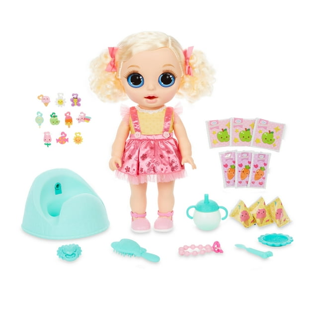 Baby Born Surprise Magic Potty Surprise Blue Eyes – Doll Pees Glitter & Poops Surprise Charms Doll Playset