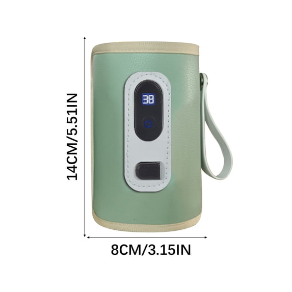Baby Bottle Bag Insulation Cover for Infant Milk Bottles with Temperature Display and USB Power, Portable Warm Milk Device