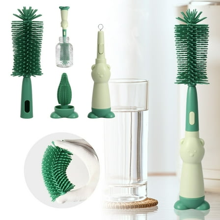 Baby Bottle Brush Set Three In One Baby Bottle Cleaning Set Reusable For Cleaning Baby Bottles And Cups Cleaning Brush Easy To Use