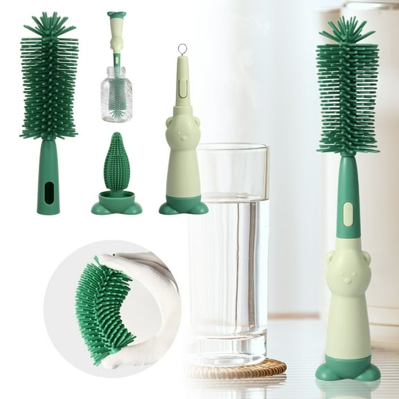 Baby Bottle Brush Set Three In One Baby Bottle Cleaning Set Reusable For Cleaning Baby Bottles And Cups Cleaning Brush Easy To Use