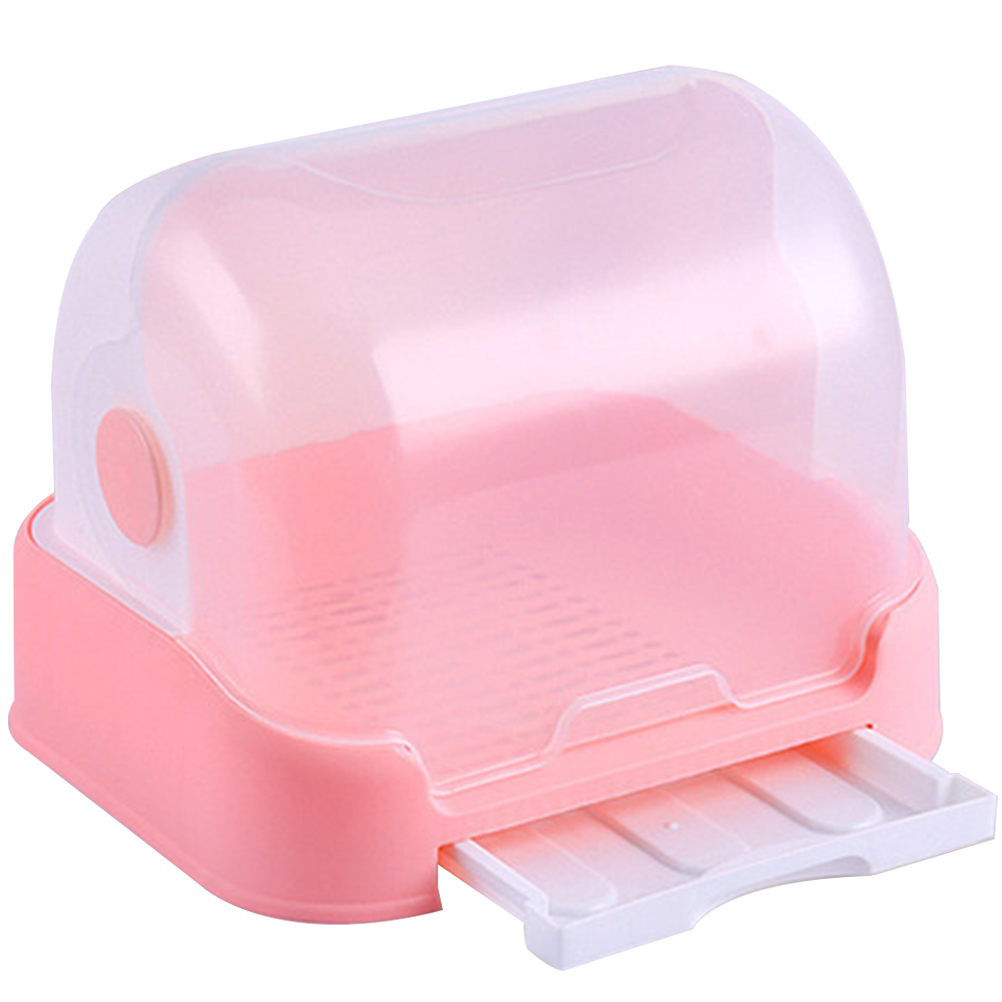 Baby Bottle Drying Box with Lid and Water Tray Kitchen