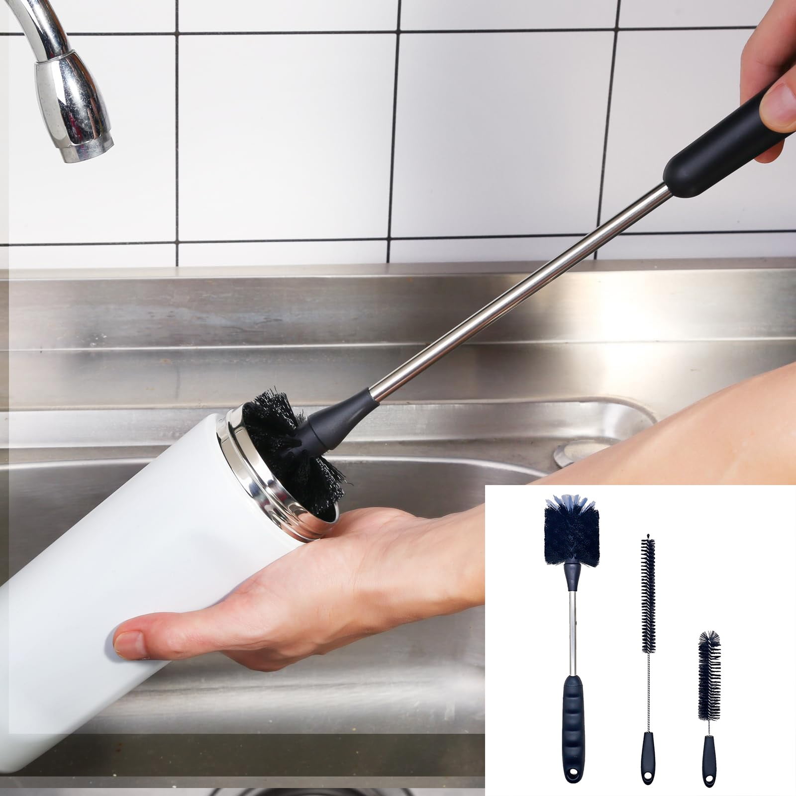 Baby Bottle & Insulated Mug Cleaning Set Purpose Nylon For All