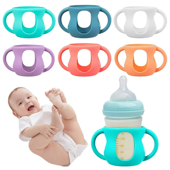 Baby Bottle Protector TASTAN Silicone Baby Bottle Protector - Shockproof Grip Sleeve, Anti-Slip Easy-Hold Design, Bpa-Free Drop Protection for Glass & Plastic Feeding Bottles, Silicone Sleeve