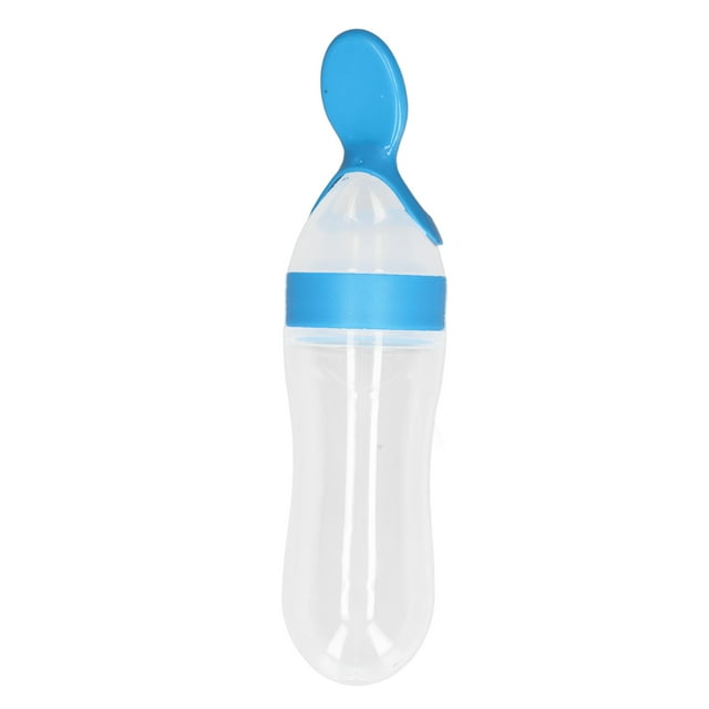 Baby Bottle Spoon Convenient Practical Silica Gel Material Light Weight Portable Extrusion Type