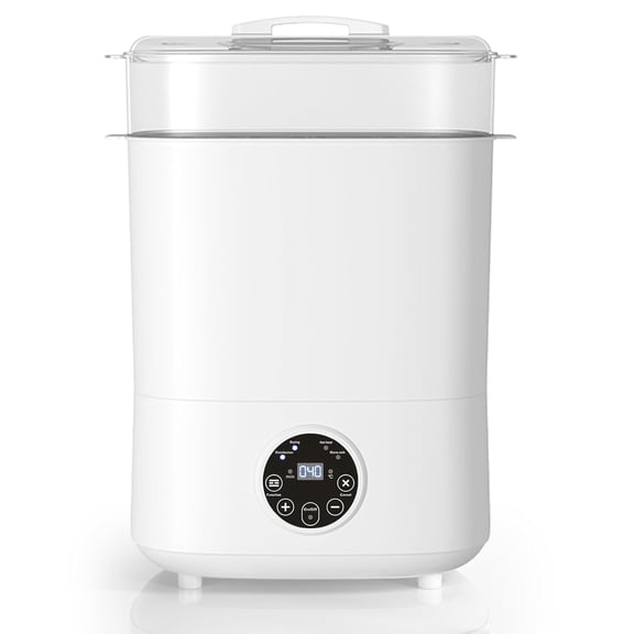 Baby Bottle Sterilizer and Dryer, 5-in-1 Large Capacity Bottle Sanitizer and Dryer, 2 Layers Compact Baby Bottle Electric Steam Sterilizer and Dryer for Baby Bottles, Pacifiers, Pump Parts