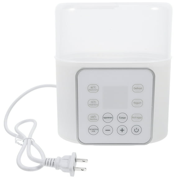 Hemoton White Electric Bottle Warmer for Home Dual Bottle Heating with Constant Temperature