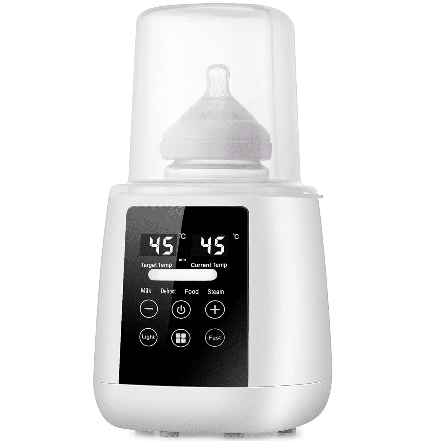 Baby Bottle Warmer,6-in-1 Baby Milk Warmer with Smart Temperature Control, Breastmilk Warmer, Fast Baby Food Heater, Steam Sterilizer