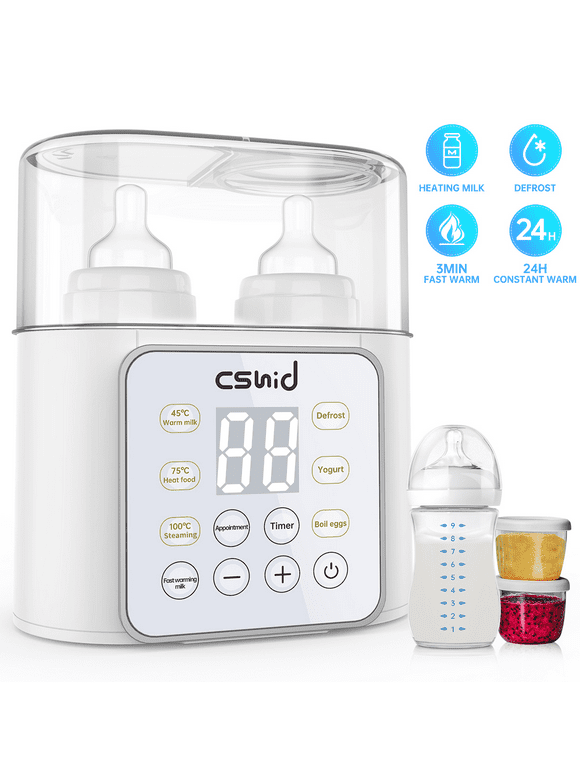 Baby Bottle Warmer, 9-in-1 Fast Milk Warmer Babies Food Heater & Defrost
