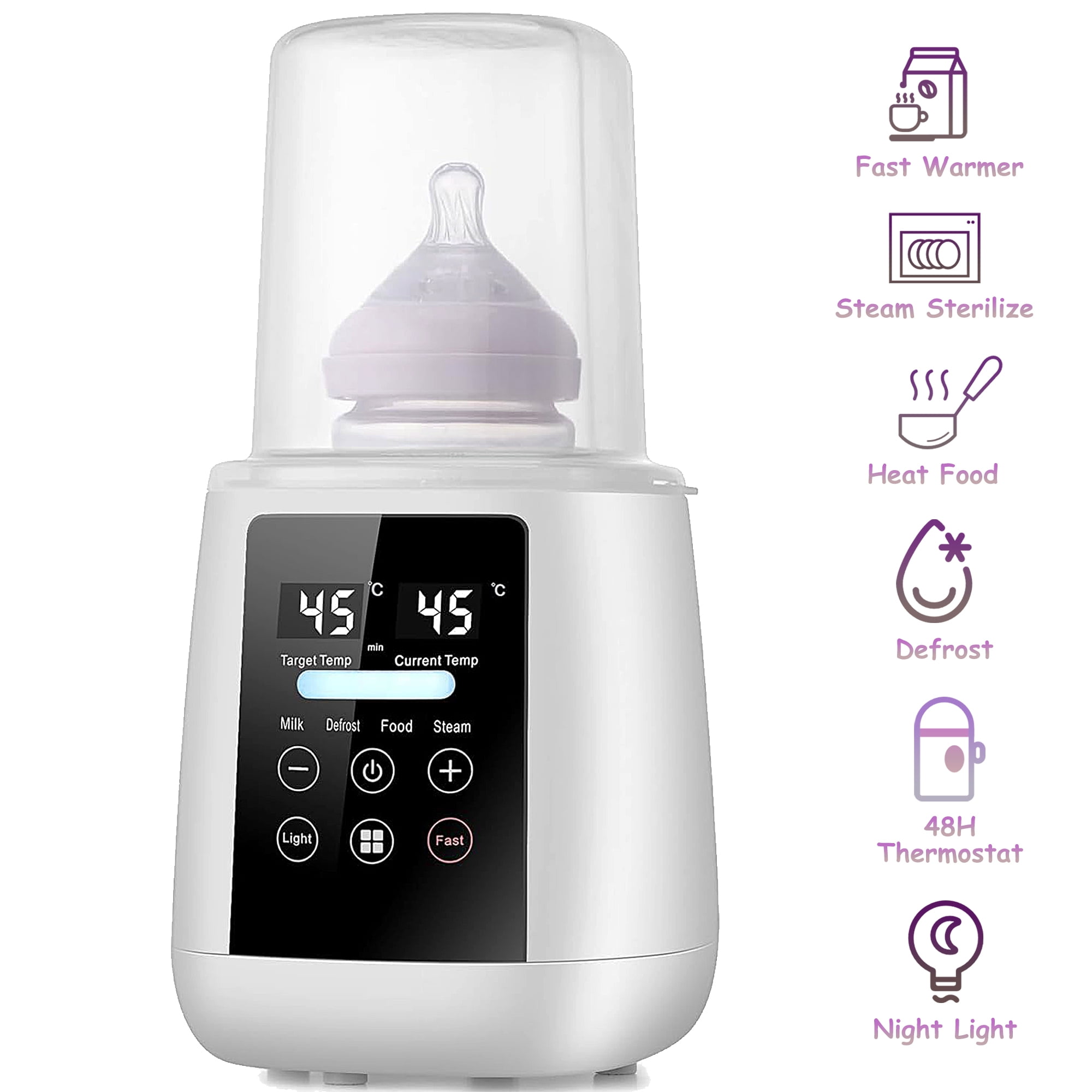 Baby Bottle Warmer, Fast Baby Milk Warmer for Breastmilk, Formula with ...