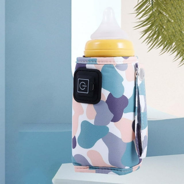 Baby Bottle Warmer Milk Heating Keeper Portable for Travel Indoor Shopping Blue