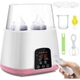 thumbnail image 1 of Baby Bottle Warmer, Portable Double Bottle Warmer, Baby Milk Warmer for Breast Milk and Formula, BPA-Free, Fast Baby Food Heater, Precise Temperature Control, 1 of 5