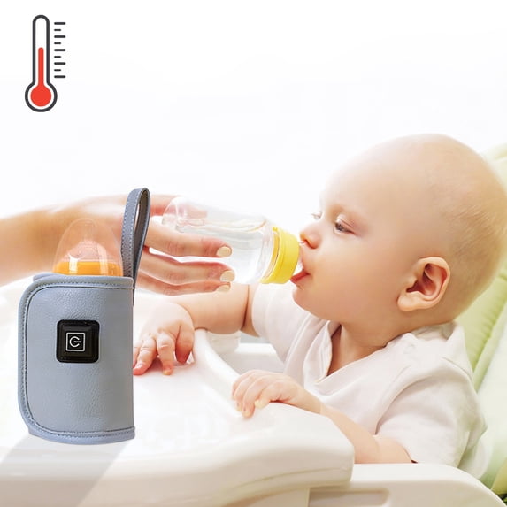 Baby Bottle Warmer,USB Milk Heat Keeper, Gentle Warmth Maintain Perfect Temperature for Baby Milk,Used for Baby Milk,Used in Home,Outside and in Car,Slow Heating to Keep Warm(Blue)