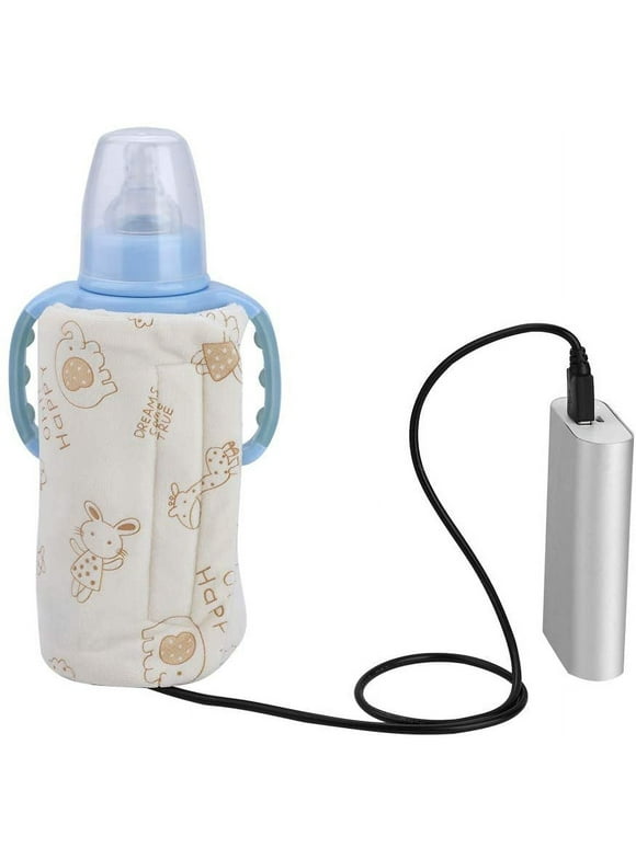 Baby Bottle Warmer - USB Portable Travel Mug Milk Heater Bottle Heater Feeding Bottle Infant Storage Bag