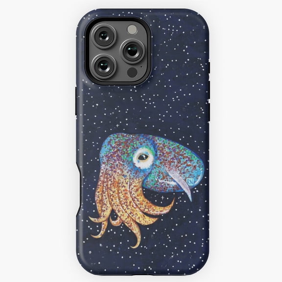 Baby Bottletail Squid in Space Phone Case for iPhone 16 15 14 13 12 11 Pro Max M5907469