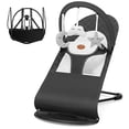 thumbnail image 1 of Baby Bouncer 2 in 1 Convenient Design, Removable Machine Washable, Comfortable Support, for 0-18 Months-Dark Gray, 1 of 6