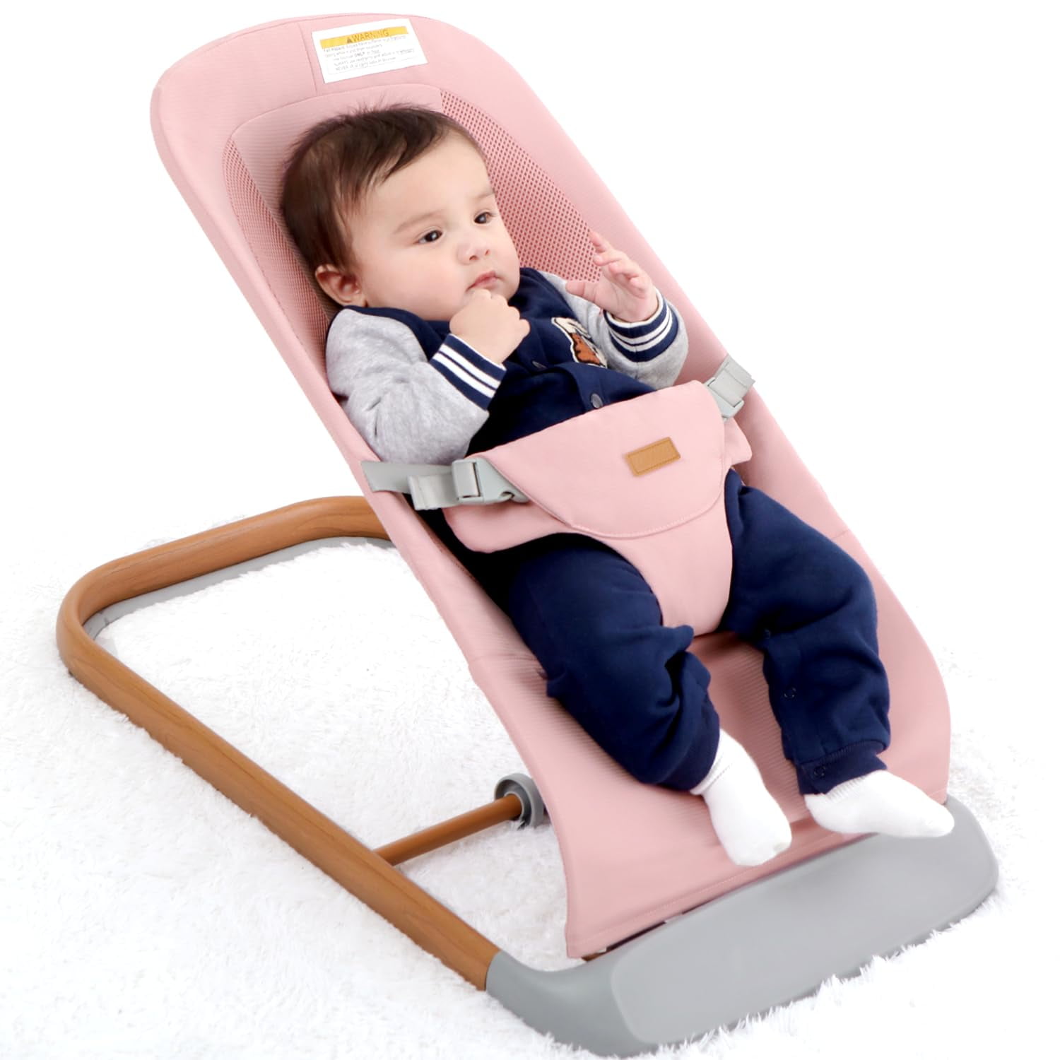 Baby Bouncer,Ergonomic Bouncer Seat for Babies with 3 Recline Positions