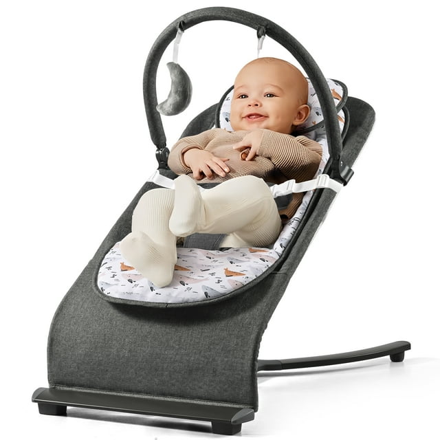 Baby Bouncer, Portable Infant Bouncer for Newborns, Adjustable Baby