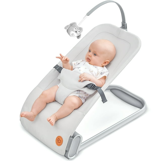 Baby Bouncer Seat for Infants, BabyBond Baby Bouncer with Sturdy Base